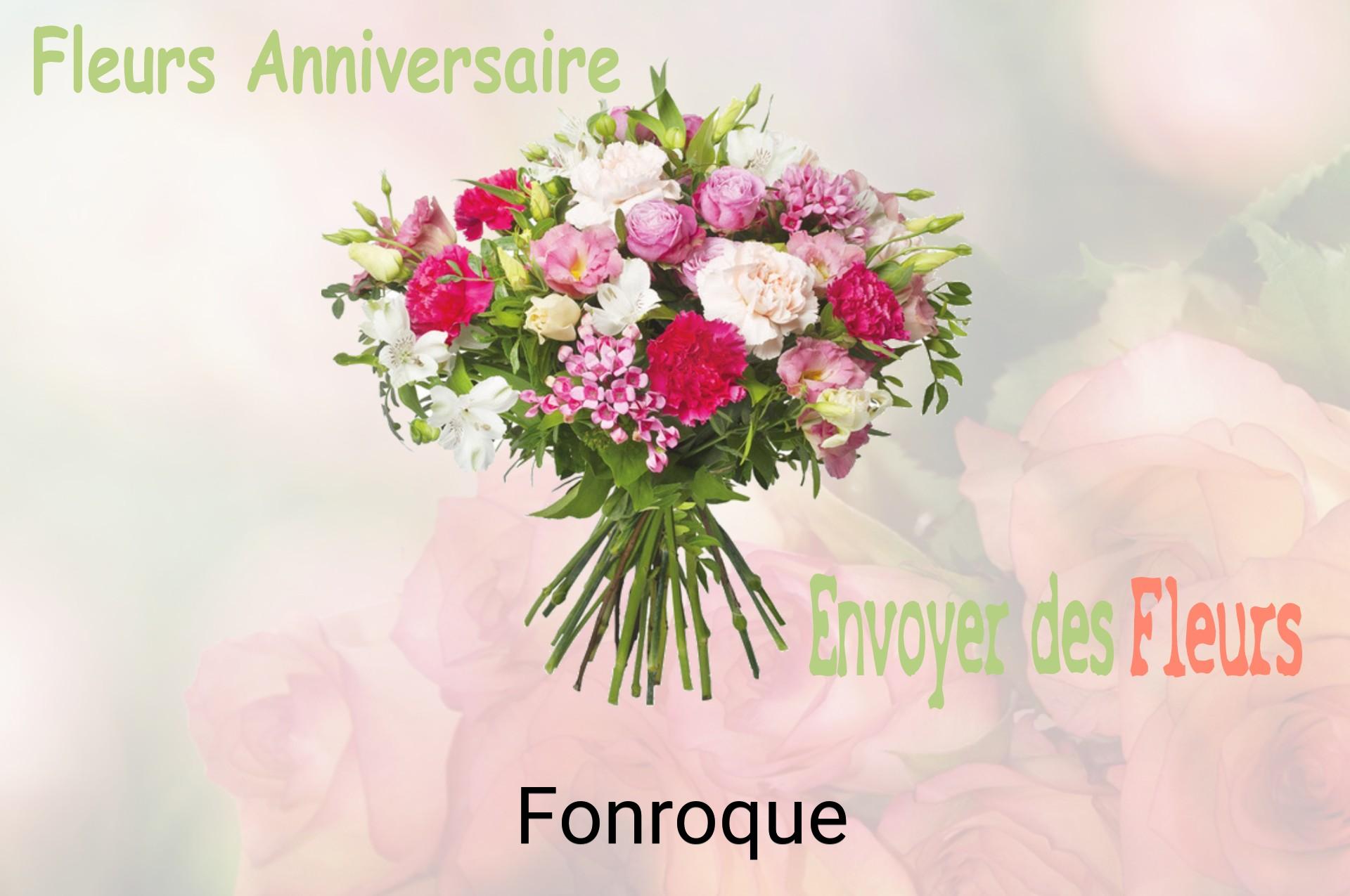Bouquet de fleurs d’anniversaire livré à Fonroque